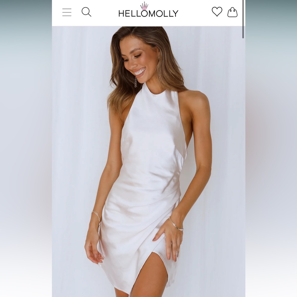 Hello Molly Heavy Heart dress in Oyster
